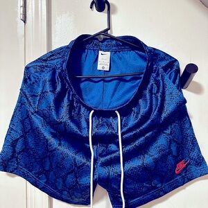 Nike Black and Blue Snakeskin shorts